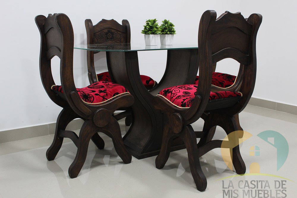 comedor 4pt rustico base y 8l.10