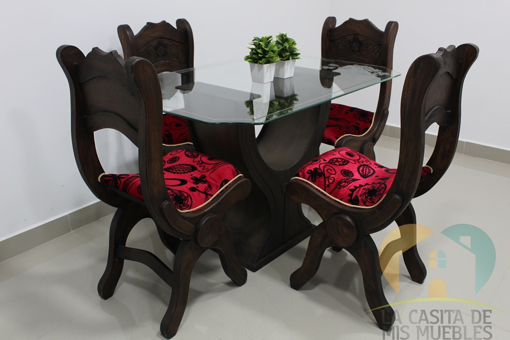 comedor 4pt rustico base y 8l.5