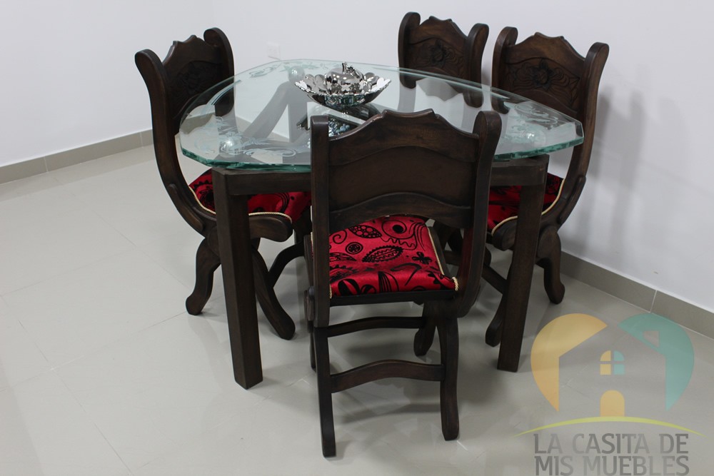 comedor 4pt triangular rustico 19l.11