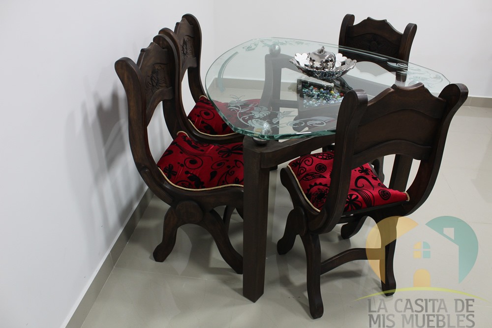 comedor 4pt triangular rustico 19l.14