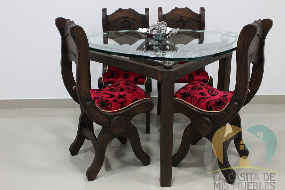 comedor 4pt triangular rustico 19l.8