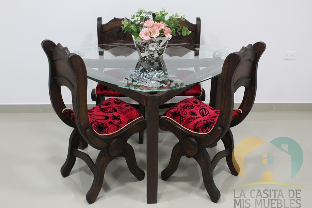 comedor 4pt triangular rustico.2