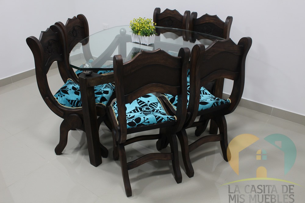 comedor 6pt rust b. triangular 19l.8