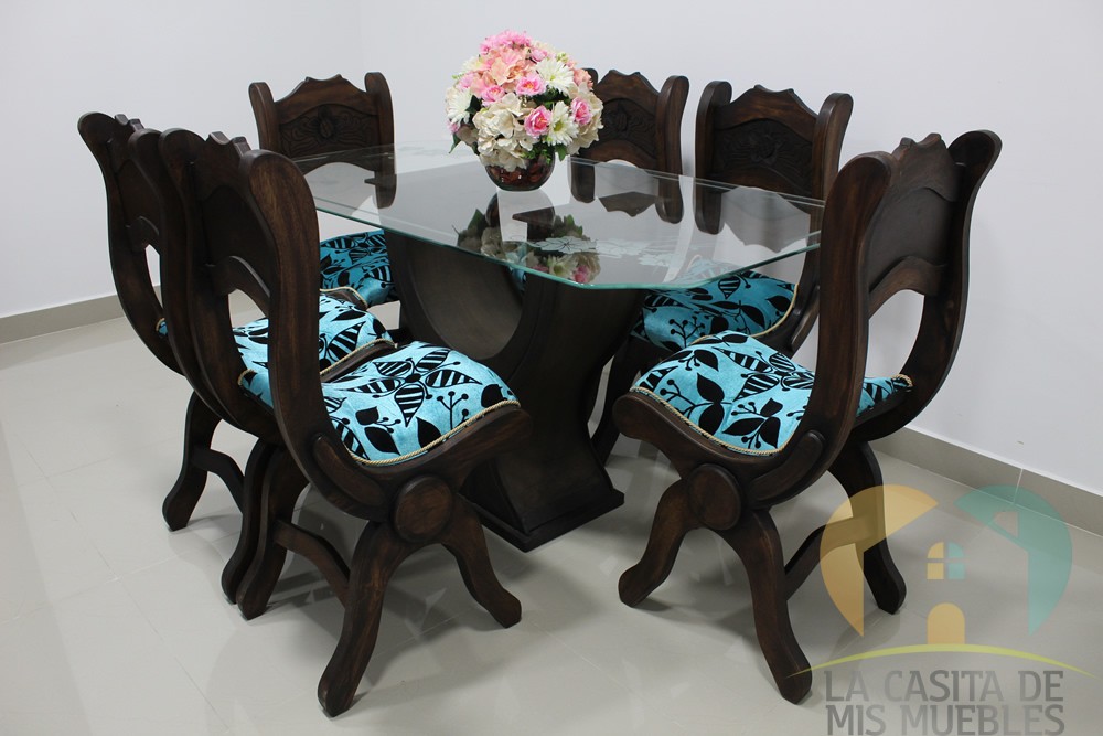 comedor 6pt rust base y 8l.5